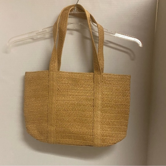 Draper James Handbags - Draper James Tan Woven Everyday Tote Bag